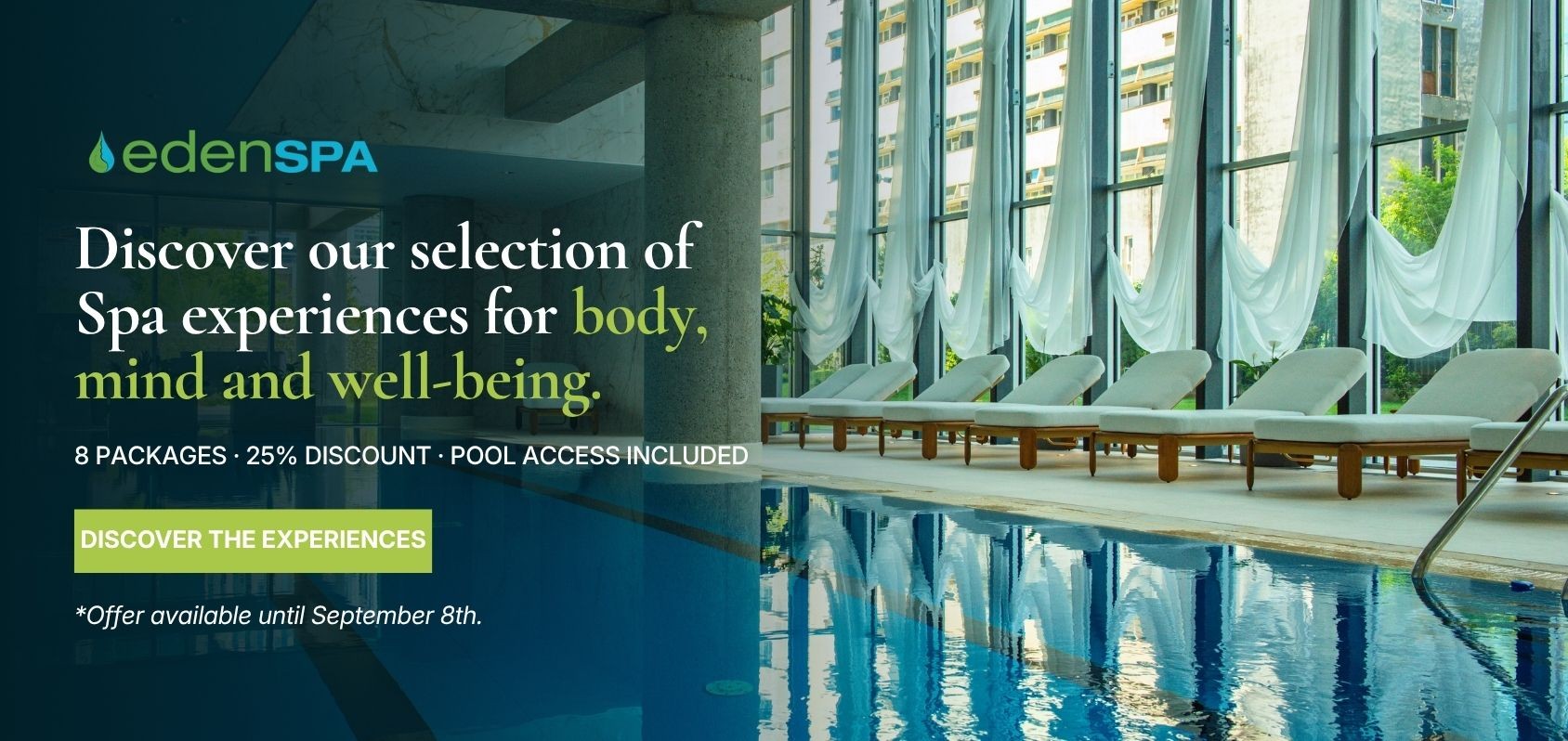 Spa packages with pool access
